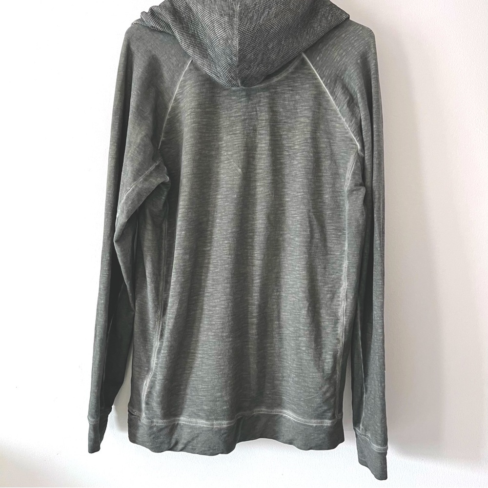 Mens Buckle Henley with long sleeve hoodie - Picture 3 of 8
